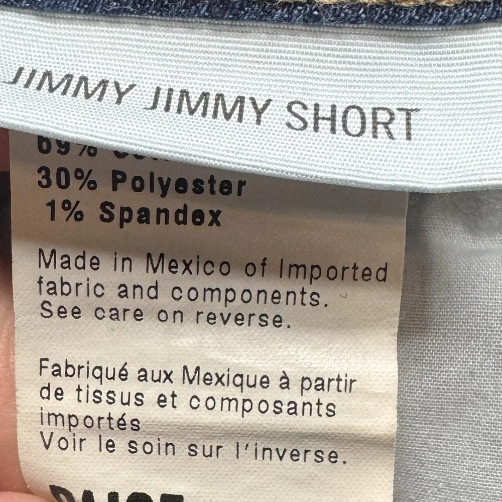 PAIGE Women's Jimmy Jimmy Jean Shorts Dark Wash Cuffed Size 26 Summer Classic